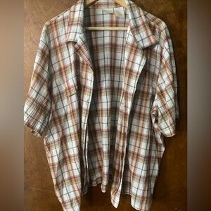 24w Casual Womens Button Up Dress Shirt By Bobbie Brooks